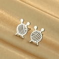 thumbnail image 2 of Lucky Cat Stud Earrings Stainless Steel Cute Animal Earrings for Women Men Pet Jewelry Party Wedding Gift, 2 of 4