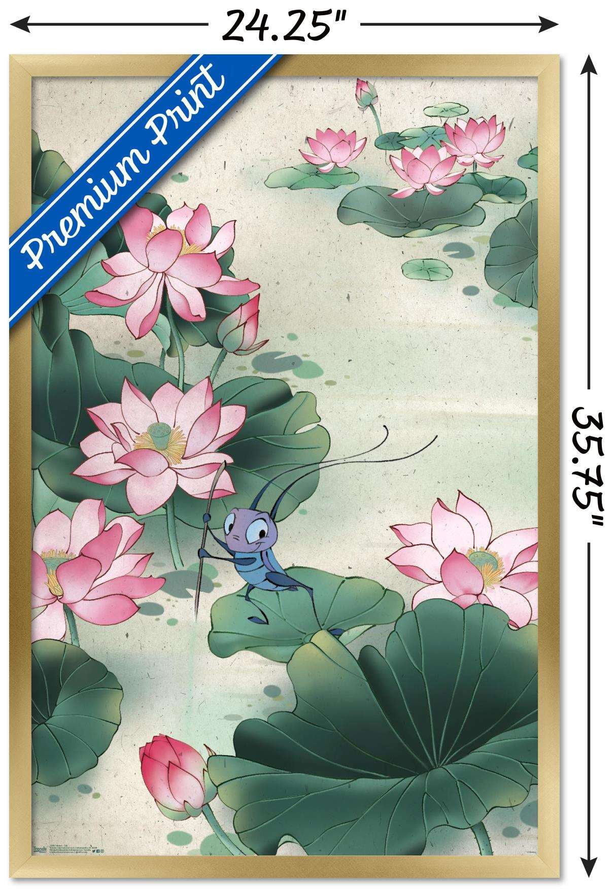 Disney Mulan - Lily Wall Poster, 22.375" x 34", Framed
