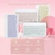 thumbnail image 3 of Teclado BT inalámbrico de 10 pulgadas Tres sistemas Universal Colorido Teclado BT recargable Teléfono móvil Tableta Teclado universal Rosa Eccomum  Teclado, 3 of 6