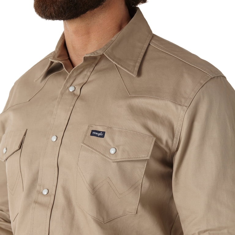 Wrangler Cowboy Cut Tan Rigid - Mens Shirt - Ms70319 - Walmart.com