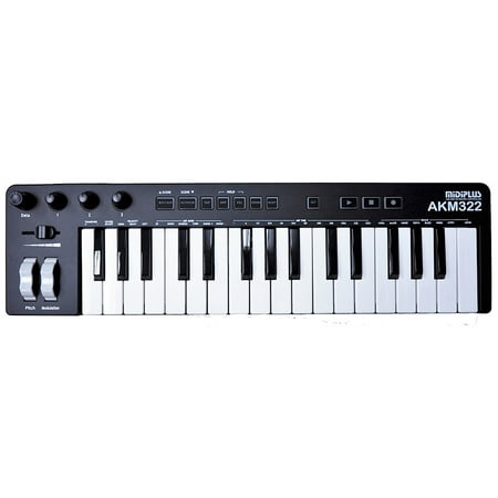 Midiplus AKM322 MIDI Keyboard Controller (Best Midi Keyboard Controller For Live Performance)