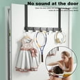 thumbnail image 3 of YAOMOBB Towel Hanger Strong Load Bearing Over Door Storage Rack Rustproof Space Saving Coat Towel Hanger Organizer, 3 of 6