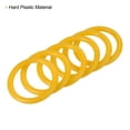thumbnail image 4 of Uxcell 4cm 6mm 8cm Plastic Carnival Ringtoss Rings Game Hoop, Yellow 18 Pack, 4 of 5