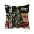 thumbnail image 3 of Xuniizn Christmas Pillow Covers 18x18 inch Xmas Decorations Soft Plush Faux Fur Wool Christmas Throw Pillow Cases Winter Holiday Decor for Sofa Living Room, 3 of 7