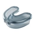 thumbnail image 1 of Estuche de limpieza para dentaduras postizas, protección dental, contenedor para aparatos de ortodoncia, práctico Azul, 1 of 9