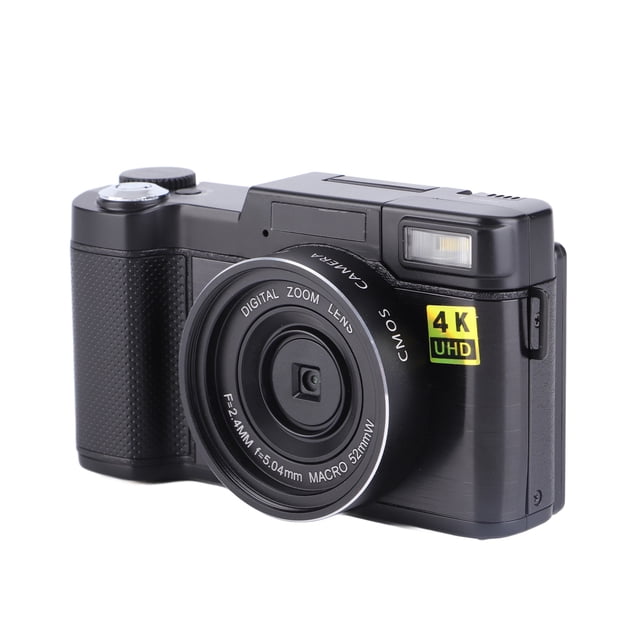 Cámara de Vlogging de 48MP, 16x zoom macro dispararando 3.2 Pulgadas Pantalla de Pantalla IPS 4K digital digital para viajar para video