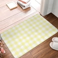 thumbnail image 4 of Goofa 16"x24" Inches Lemon Yellow Checkboard Doormats for Outdoor Entrance - Non-Slip Welcome Mat, Heavy Duty Door Mats Outdoor, Spring Doormat, 4 of 9
