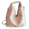 thumbnail image 3 of Bolso Mano para Mujer Slouchy Hobo Bag PU Hombro Cuero Viajes () Azul, 3 of 6