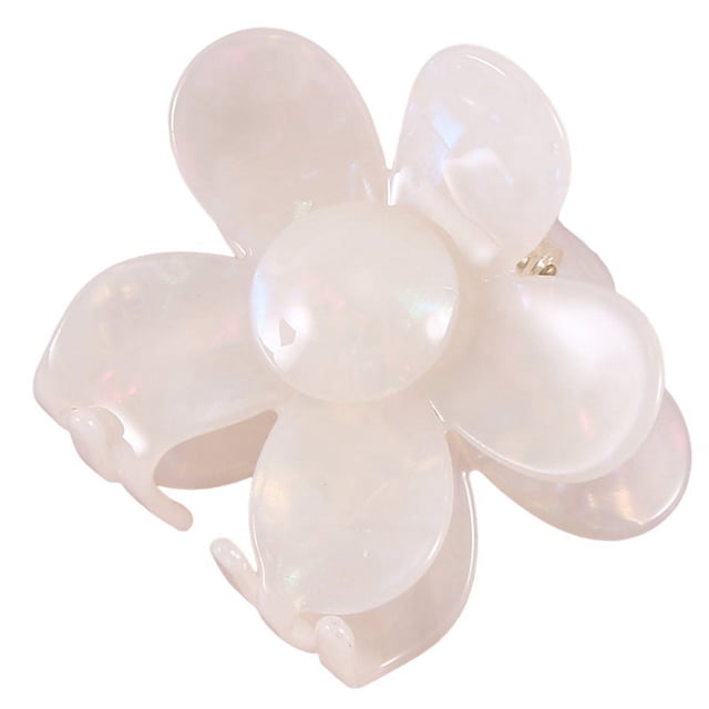 Pinzas para el Pelo con Flores de Acetato de 2,75 Pulgadas, Bonitas Pinzas para el Pelo con Margaritas para Cabello Fino, Pinzas Florales Grandes para Mujeres y NiñAs D