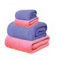 thumbnail image 1 of 4 Pzs Juego Toalla Baño, lana Coral Suave De Alta Densidad rosa/morado, 1 of 4