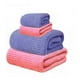 thumbnail image 1 of 4 Pzs Juego Toalla Baño, lana Coral Suave De Alta Densidad rosa/morado, 1 of 4