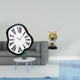 thumbnail image 2 of Reloj de pared,Reloj de pared interior nórdico con números romanos,Escultura de mesa,Escultura de cabeza de tigre,estatua moderna de mesa,Figura decorativa de cabeza de animal de resina para, 2 of 8
