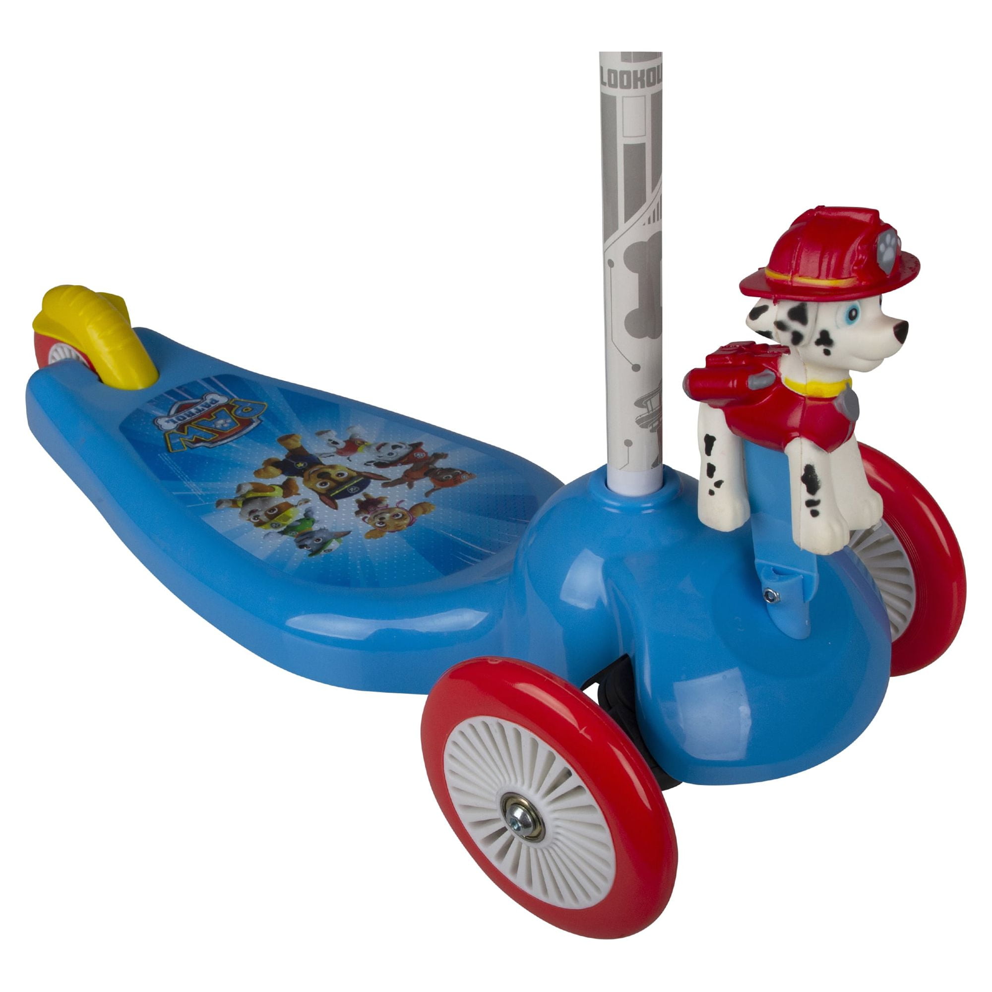 PlayWheels Paw Patrol 3 Wheel Leaning Scooter with Bobbling Head