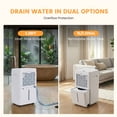 thumbnail image 6 of SHOUFTW 30 Pint Dehumidifier for Basement, Large Room & Home, 70 oz Water Tank, Built-in Pump, Auto Drain, Auto Shut-Off, Smart Humidity Control, Quiet Portable Dehumidifier, 6 of 10