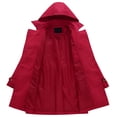 thumbnail image 3 of Gabardina Chrisuno Lightbreaker roja para mujer, 3 of 7