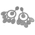 thumbnail image 2 of Earrings Exaggerated Gold Plated Alloy Jewelry For Daily Use------Product code 64994, 2 of 3