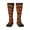 2 Black-1, variant on Red Hot Chili print thigh-high socks, crafted for both men and women with a stretchy, high-opaque design perfect for daily wear