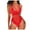 Red, variant on Lingerie for Women One Piece Lingerie Deep V Teddy Sexy Lace Bodysuit Strappy Lingerie Valentines Day Gifts