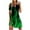 Light Green#prom dresses 2024, variant on Travel Dresses for Women Wrinkle Free, Mini Summer Clothes 2023 Dresses Casual Fire Printed Tank Sleeveless Dress Hollow Out O-Neck Loose Beach Short