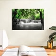 thumbnail image 3 of Elephant Stock Pop Tropical Waterfall Wall Art - Nature Canvas Canvas - 12" x 8", 3 of 8