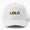 White, variant on Lolo Black Text Baseball Cap, Grandfather Name Typography Graphic Design, Classic Everyday Hat