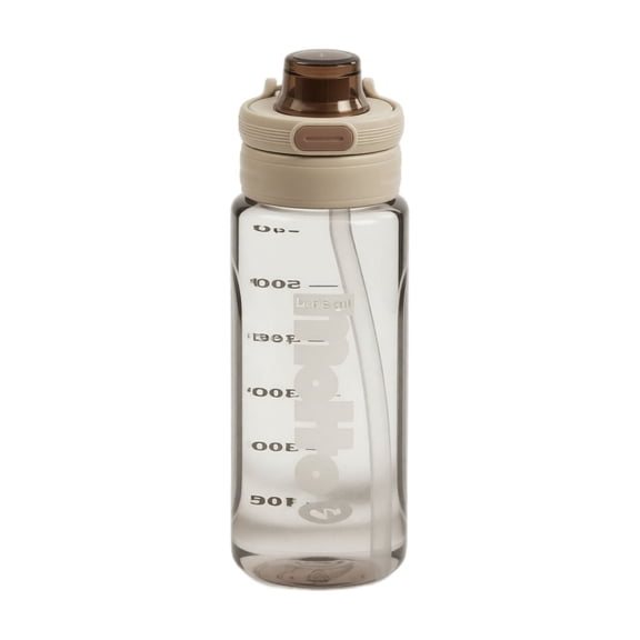 GOPPUS Clear Water Bottle With Straw 32oz Clear Sports Water Bottles Motivational with Time Marker Tritan BPA Free Clea Plastic Water Bottle Wide Mouth for Gym Travel Home School Office