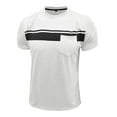 thumbnail image 5 of Rhuody Short Sleeve mens t shirt Round Neck Tee Pullover Striped Printed Lightweight Tops Clothes White 2XL, 5 of 7