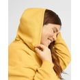 thumbnail image 4 of Hanes Originals Women's Fleece Hoodie, Stay Groovy (Plus Size) Bold Hytop Gold 3X, 4 of 6