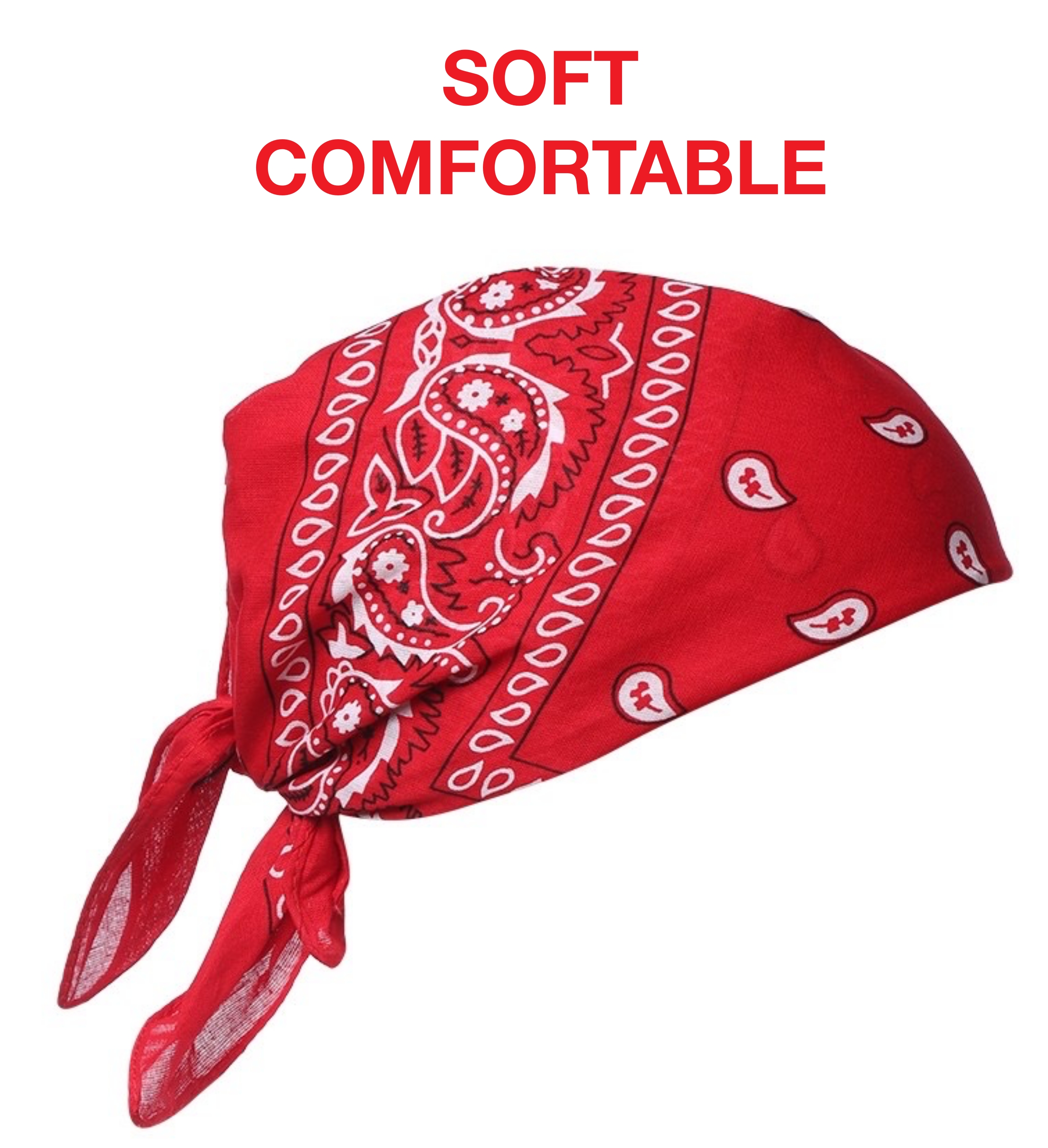 Bandanas 3 pack ( Red Color )