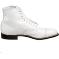 thumbnail image 6 of Madison Stacy Adams Ankle Boot Biscuit Casual Shoes 00015-100 White, 6 of 7