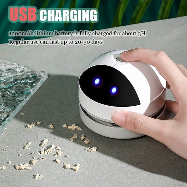 Balayeuse USB Mini-Aspirateur de Bureau avec Brosse de Nettoyage