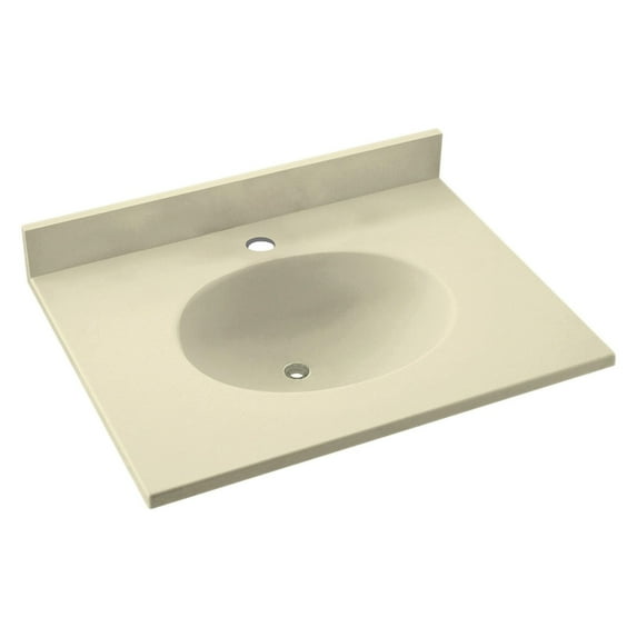 Swanstone 25W x 19D in. Ellipse Solid Surface Vanity Top