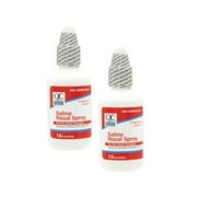 2 Pack Quality Choice Saline Nasal Relief Moisturizing Spray 1.5 Oz Each