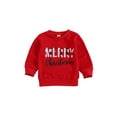 thumbnail image 1 of xiaxaixu Newborn Letter Print Sweater Baby Girl Long Sleeve Round Neck Pullover, 1 of 9