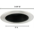 thumbnail image 2 of Jesco Lighting TM301STST Aperture Low Voltage Trim Recessed Light- Adjustable Step Baffle- All Satin Chrome Finish 3 in., 2 of 2