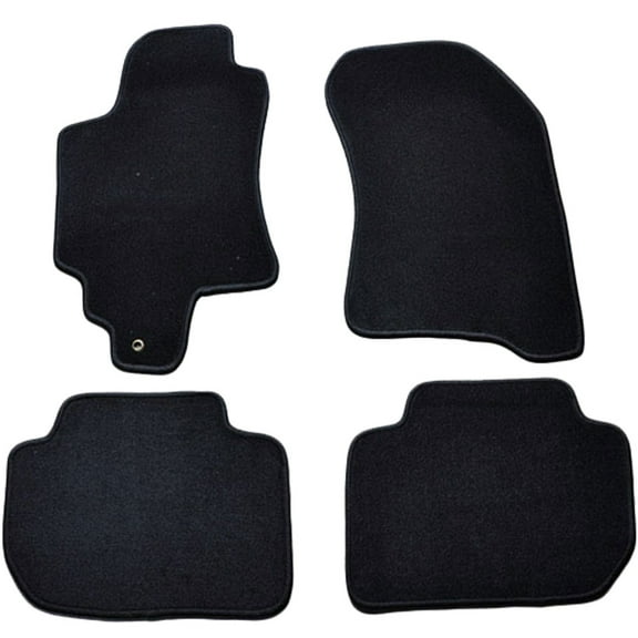 Ikon Motorsports Compatible with 06-14 Subaru Tribeca OE Factory Style Gray Nylon Carpet Car Floor Mats Front Rear 4pcs 2006 2007 2008 2009 2010 2011 2012 2013 2014