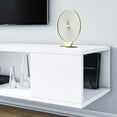 thumbnail image 6 of Decorotika Peti 53'' Wide Modern Engineered Wood Floating TV Stand for 65" TVs, White Veneer, 6 of 11