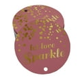 thumbnail image 1 of Inkdotpot Gold Foil Paper Hang Tags Let Love Sparkle Wedding Favor Tags 100 Pieces, 1 of 6