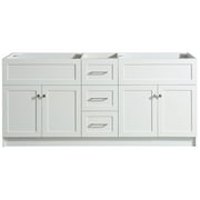 ARIEL HAMLET 72 IN. DOUBLE SINK BASE CABINET IN WHITE