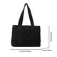 thumbnail image 3 of Bolso Hombro Con Algodón para Mujer Bolso Diario Acolchado Suave para Otoño E Invierno (negro), 3 of 9