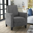 thumbnail image 6 of Furniture of America Rengo Linen Upholstered Recliner, Gray, 6 of 11