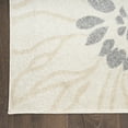 thumbnail image 4 of Nourison Passion Ivory Grey Blue 5'3" x 7'3" Area Rug, Boho, Floral, Bed Room, Living Room, Dining Room, Kitchen, , Easy Cleaning, Non Shedding (5' x 7'), 4 of 8