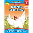 thumbnail image 1 of Pre-Owned School Zone Nine Men Chase a Hen - A Level 1 Start to Read! Book (Paperback) 0887430090 9780887430091, 1 of 1