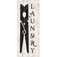 thumbnail image 2 of Reed, Tara 15x32 Black Ornate Wood Framed with Double Matting Museum Art Print Titled - Laundry Room Humor vertical I-Clothespin, 2 of 4
