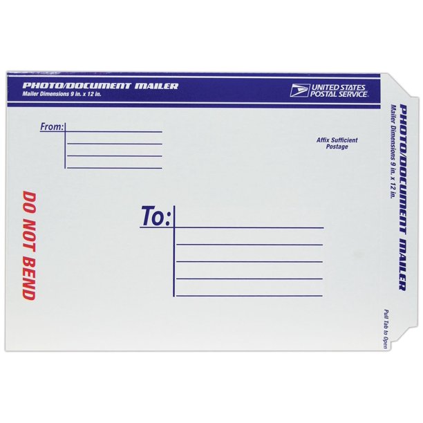 Seal It Mail And Ship Chipboard Photo Document Mailer 9 X 12 Walmart Com