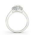 thumbnail image 3 of Dash Jewel 14K White Gold Plated 1.9 Ct Marquise Cut Diamond Engagement Ring – Halo Prong Set – Lab Created Stone – Proposal Jewelry – Gift for Her, 3 of 4