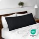 thumbnail image 5 of Bare Home Funda de Almohada Corporal - Cierre de Cremallera - Ultra Suave - Doble Cepillado - Negro, 5 of 8