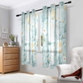 thumbnail image 2 of Yayeee Window Curtains Set of 2 for Living Room Light Filtering 63"x42", Floral Easter, 2 of 7