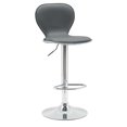 thumbnail image 4 of Set 2 Bancos Giratorios con Respaldo Alto Barra Desayunador Cocina color Gris, 4 of 7