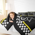 thumbnail image 4 of Feelyou Cartoon Motorcycle Lover Bedding Comforter Set, Dirt Bike Sports Twin Comforter Sets, Teens Kids Boys Girls Reversible Bedding Set, Breathable Home Decor, 2pcs, 4 of 8